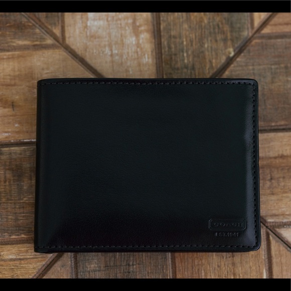 Men’s wallet Coach black NEW - Picture 8 of 11